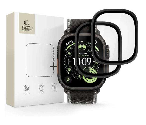 Tech-Protect Glass Ring 2-pack Apple Watch Ultra 1 / 2 / 3 (49 mm)  czarn - 1540819 - zdjęcie
